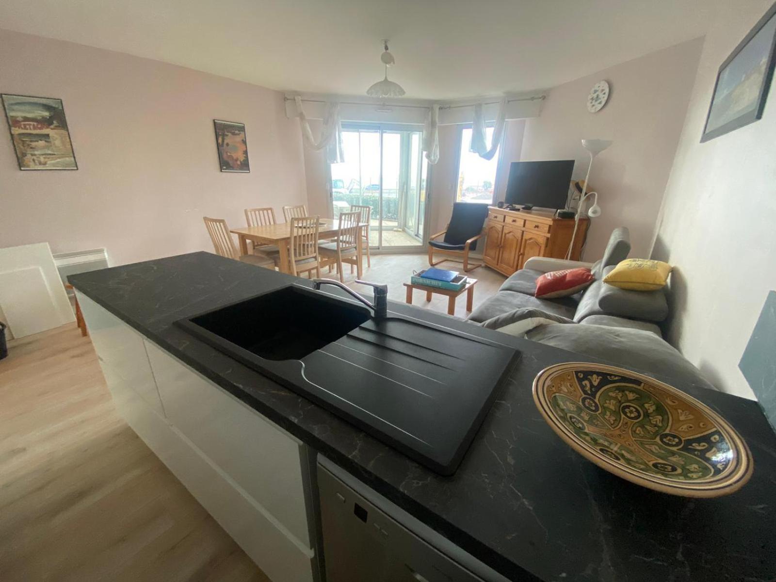 Appartement T3 - 4 Personnes - Face Ocean - Thalasso 포르니세 외부 사진